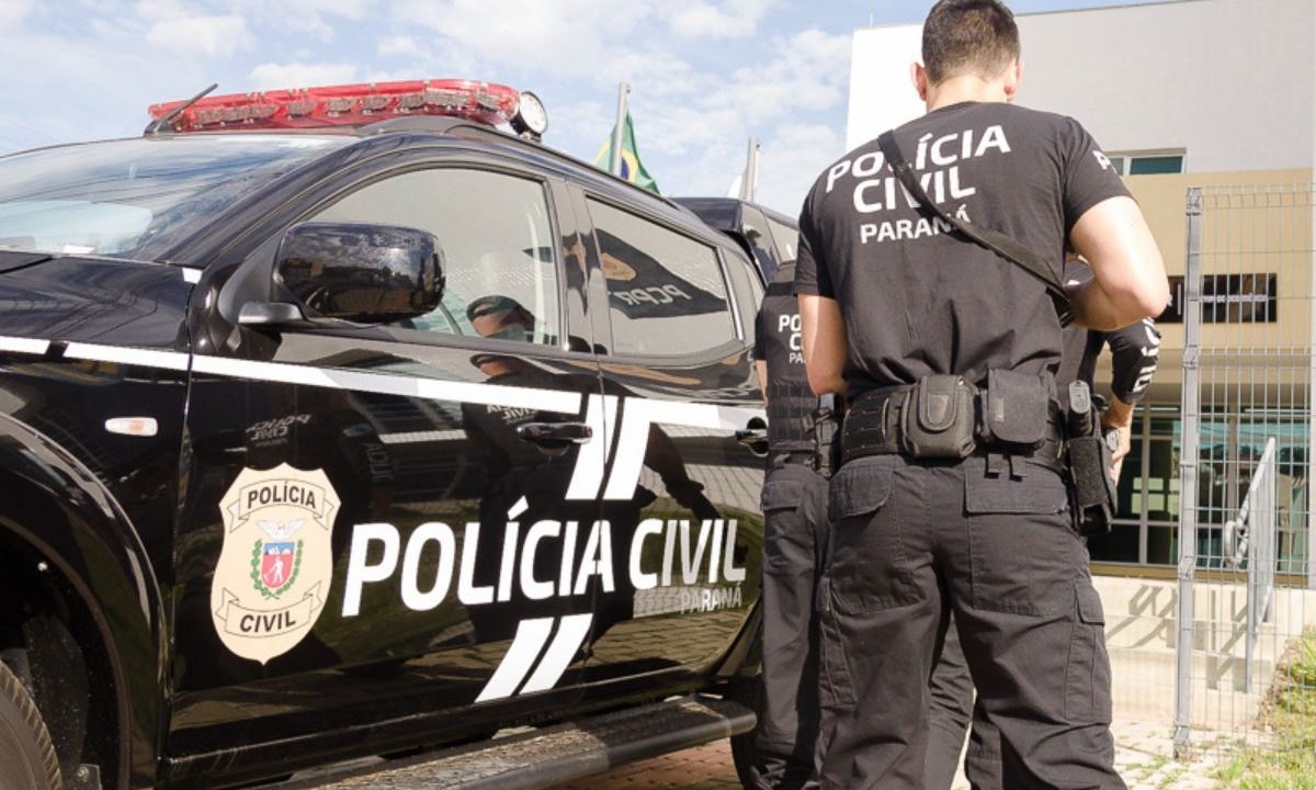 foto da viatura da polícia civil para ilustrar o caso do adolescente que foi apreendido por matar um homem a facadas no paraná