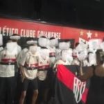 Grupo que defendeu o Atlético-GO no torneio no interior de São Paulo. Imagem: Reprodução/Redes Sociais