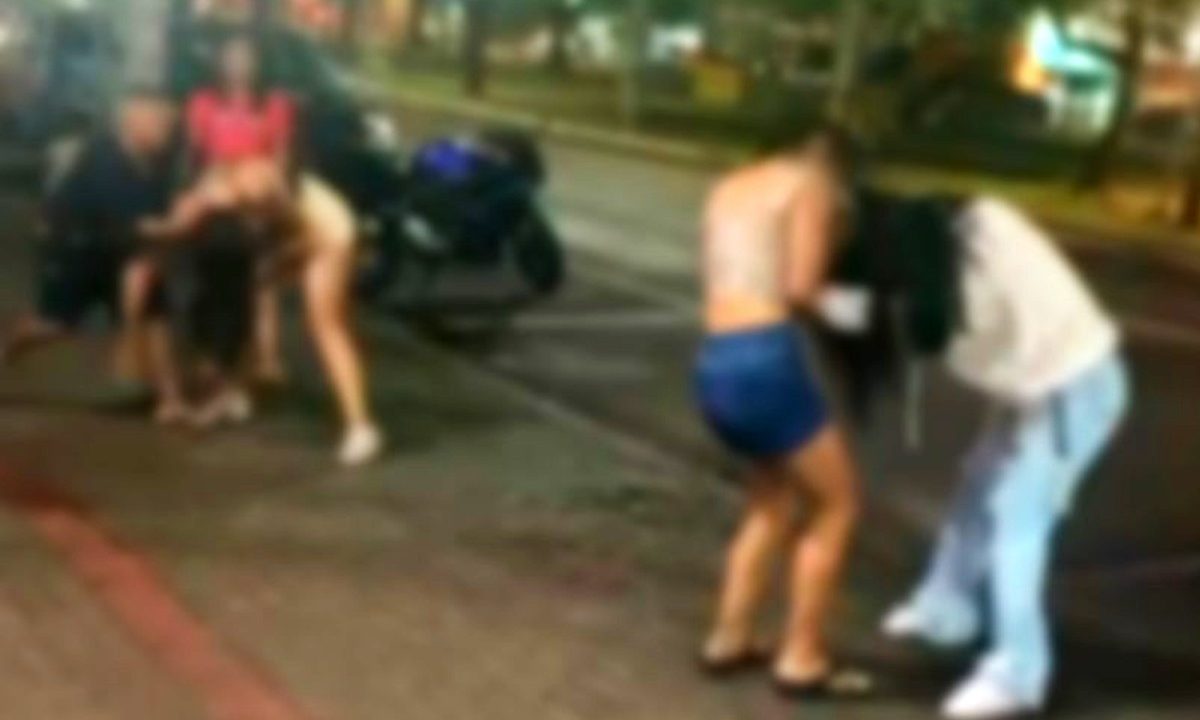 video-briga-centro-cascavel-avenida-brasil