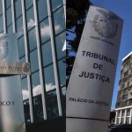 Fachadas do Ministério Público e do Tribunal de Justiça, que pagaram em 3 meses mais em beneficios do que em salários
