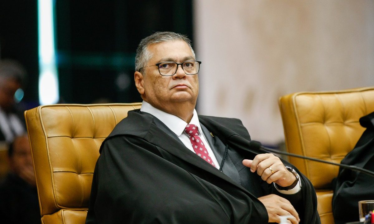 O ministro Flávio Dino do STF durante sessão da Corte