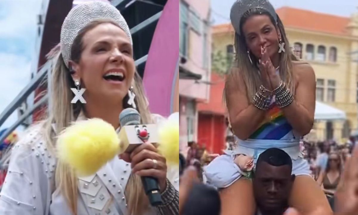 Carla Perez durante desfile no Carnaval de Salvador