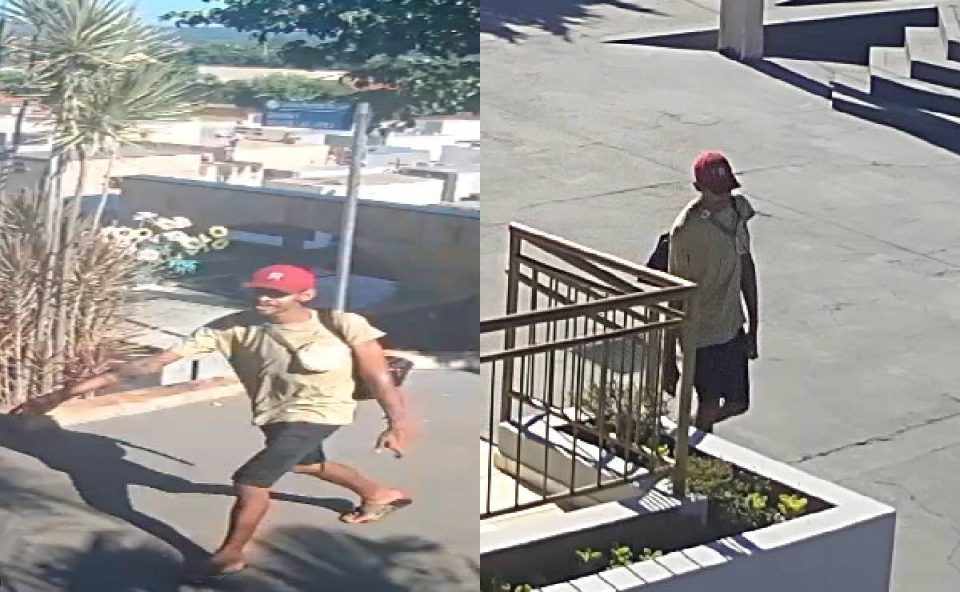 Homem foi visto furtando placas de identificação de túmulos no cemitério