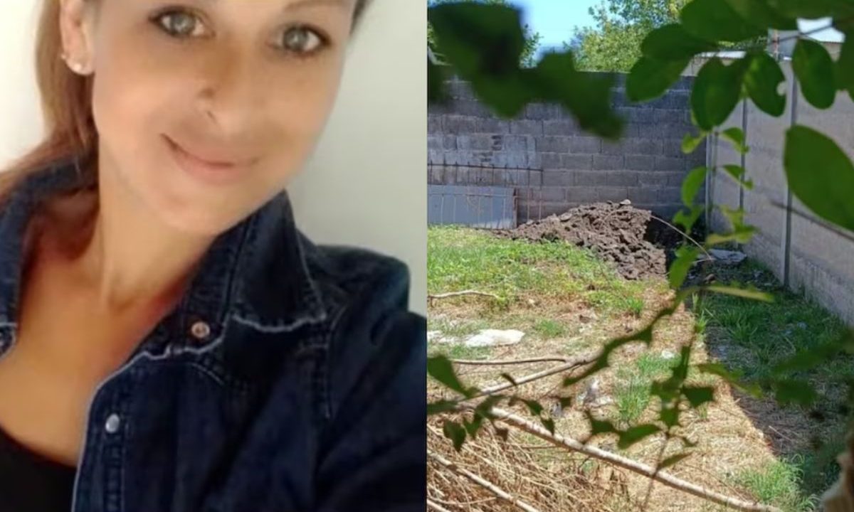 Irmã que foi morta e foto de buraco cavado no quintal da casa