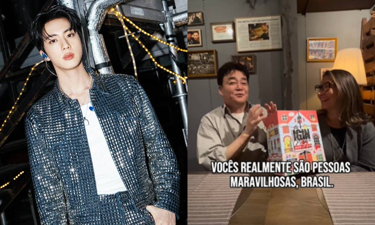 Fotos de Jin e Janja em restaurante na Coreia do Sul