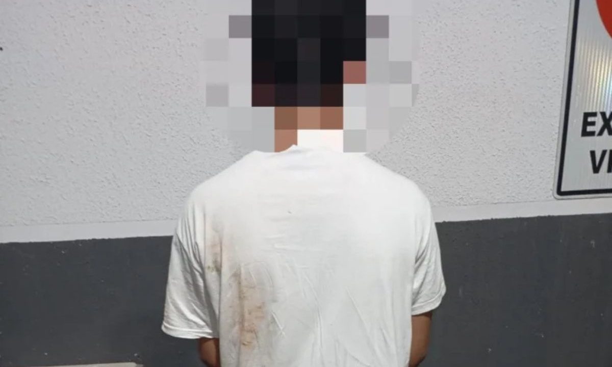 foto do jovem que foi preso ao agredir criança