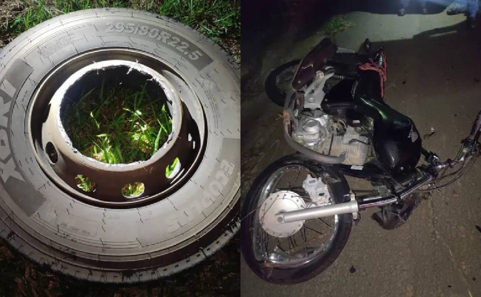 A vitíma seguia pela rodovia por volta das 2h da madrugada quando foi atingido por uma roda