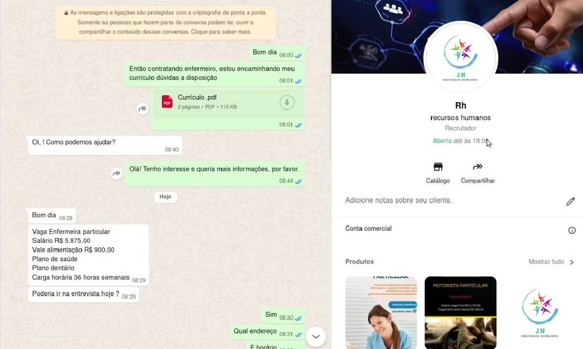 O grupo utilizava falsas entrevistas de emprego para conseguir acessar os dados das vítimas