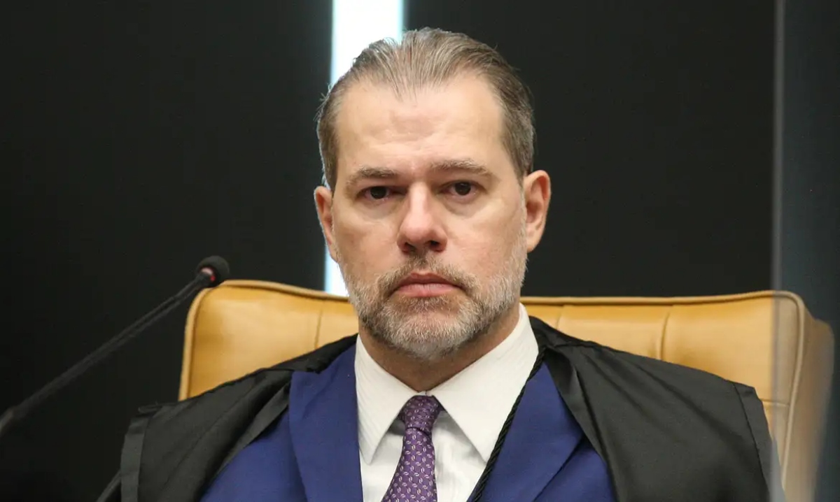 Ministro Dias Toffoli em sessão no plenário do STF, em Brasília.