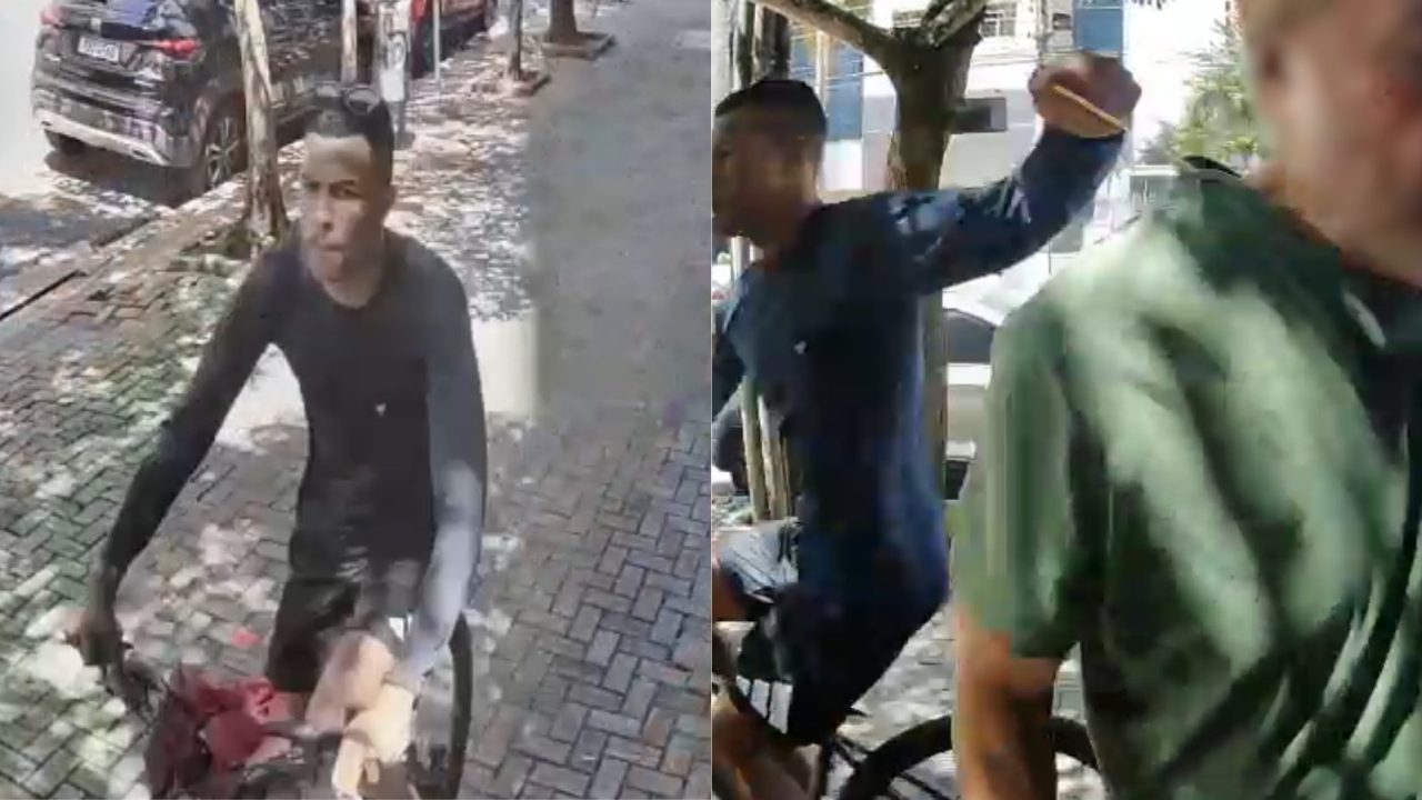 Suspeito de furtar correntinha no Batel em imagens de câmera de segurança