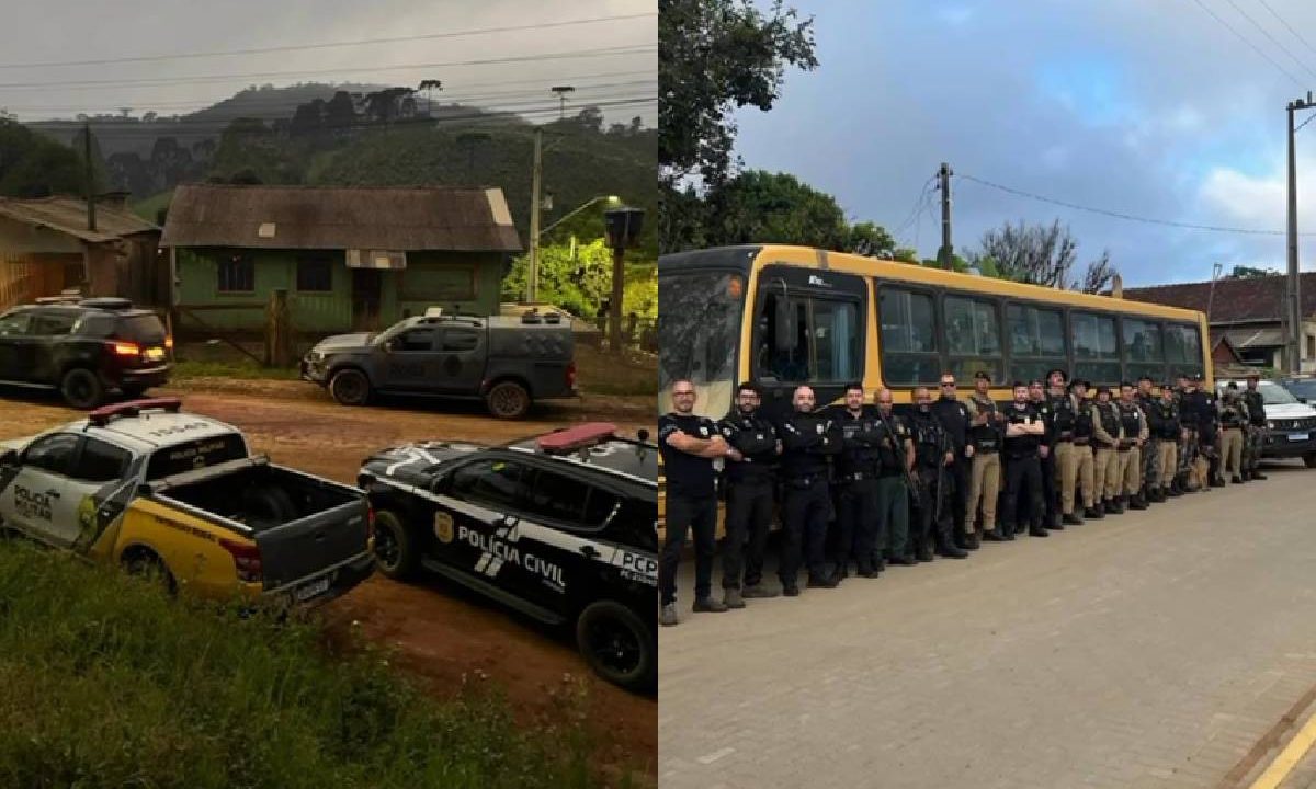 Fotos mostram momento da operação da Polícia Civil contra criminosos