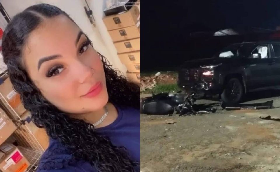 Fotos mostram Vitória Daiane e como ficou o carro após o acidente