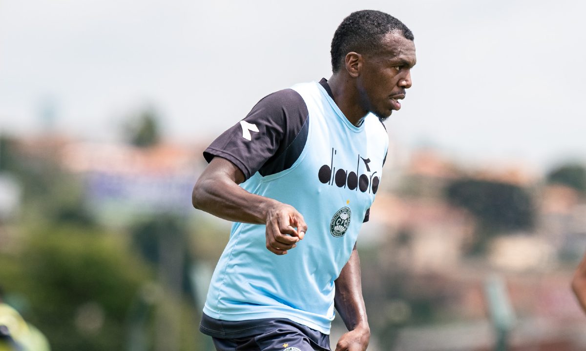 Foto de Jacy em treino do Coritiba
