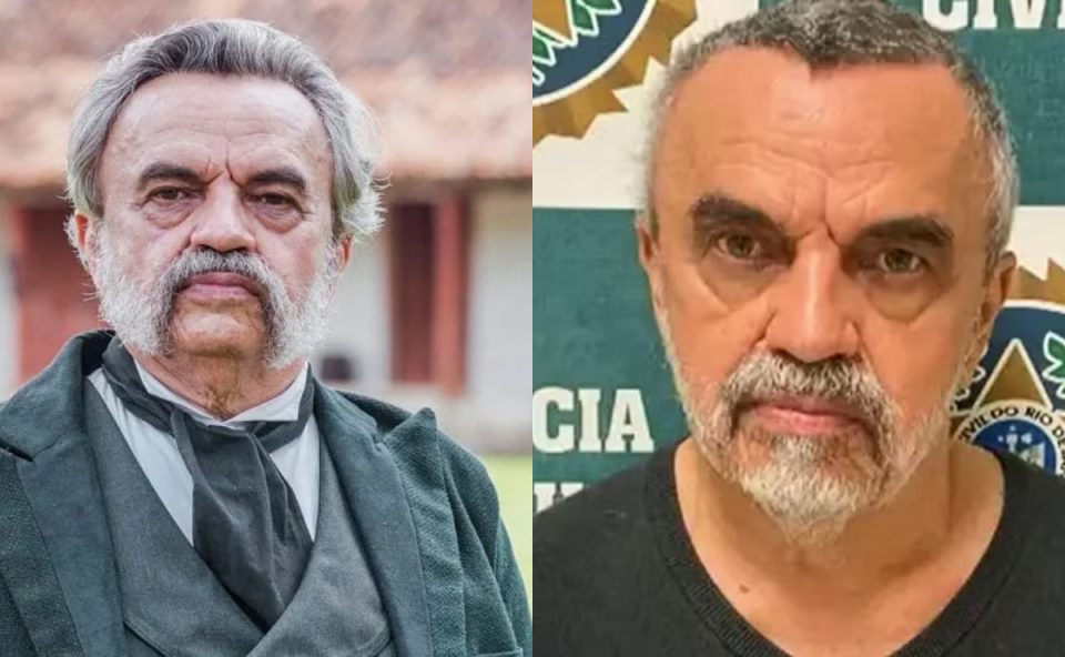 Fotos do ator José Dumont em novela e preso.