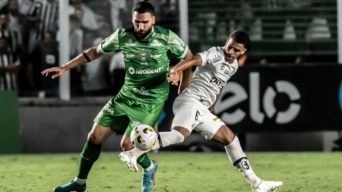 Lance de Santos x Coritiba, pela Copa do Brasil 2022