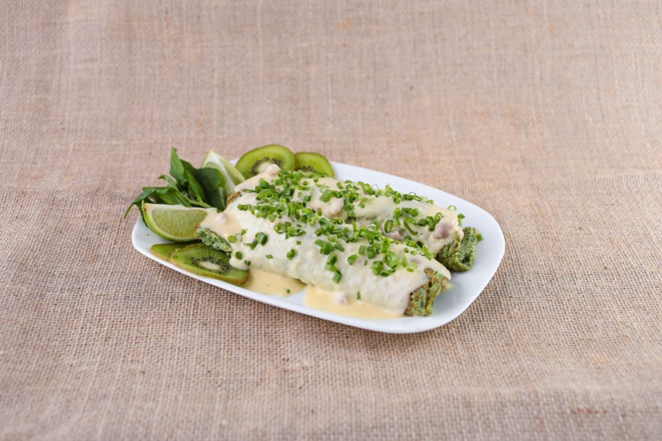 Crepe de Espinafre, prato que participa do Comida di Buteco 2026