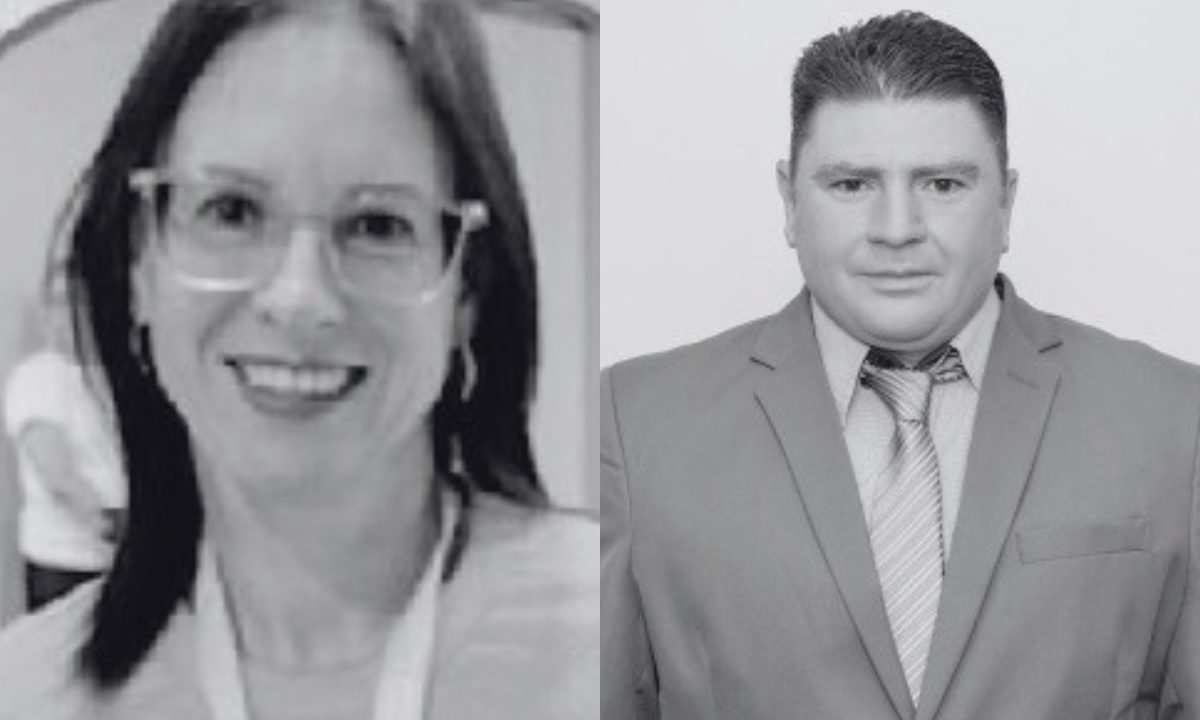 colagem de fotos do vereador e da esposa encontrados mortos em casa
