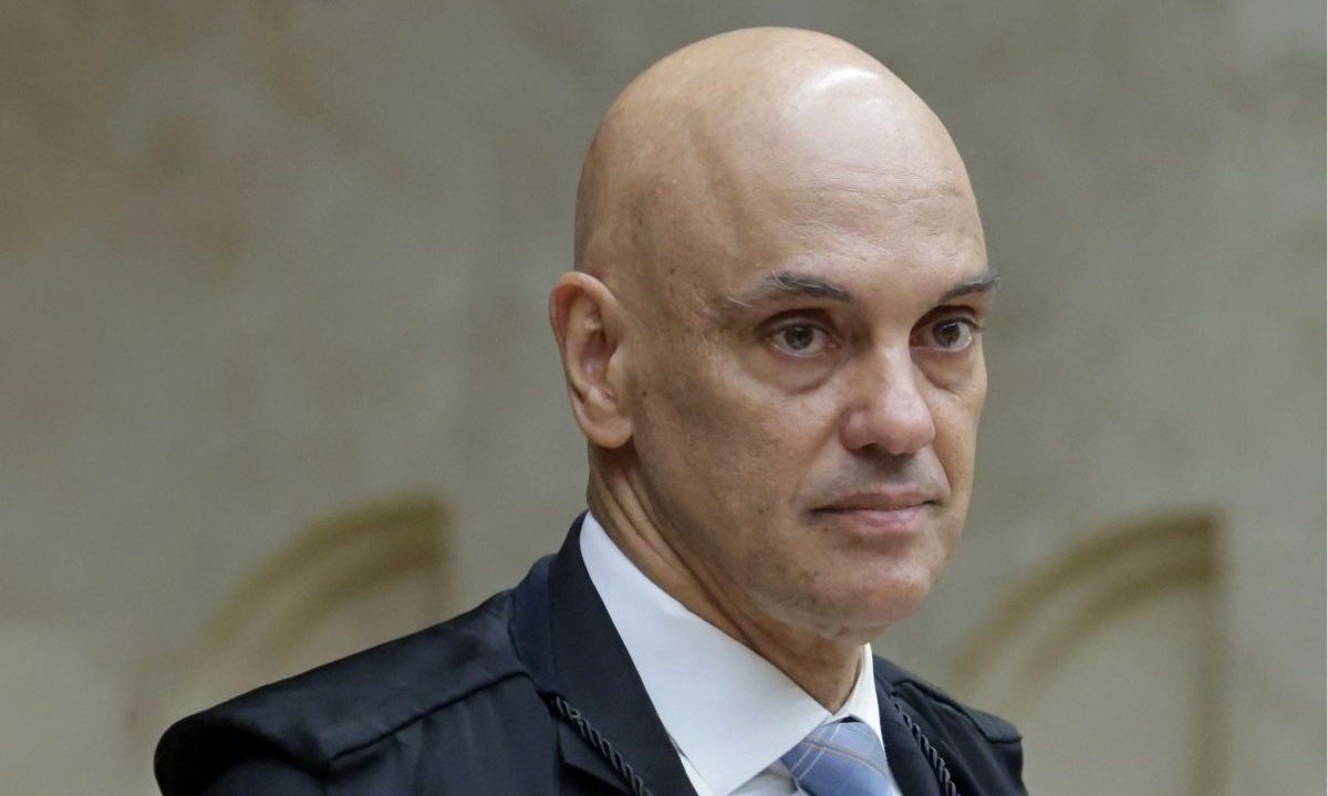 O ministro do STF Alexandre de Moraes em close