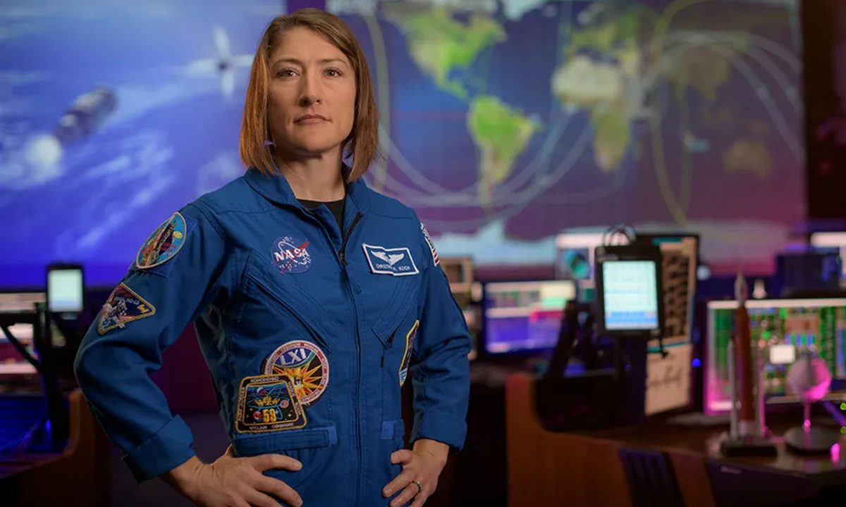 Foto de Christina Koch, astronauta que participou da missão Artemis 2
