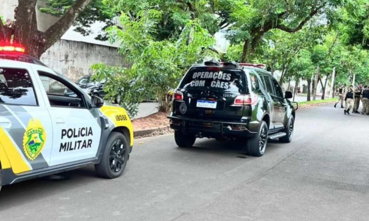 Policia Militar no local onde estudante de medicina disparou arma em hospital