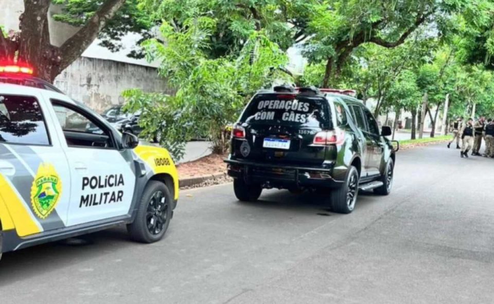Policia Militar no local onde estudante de medicina disparou arma em hospital