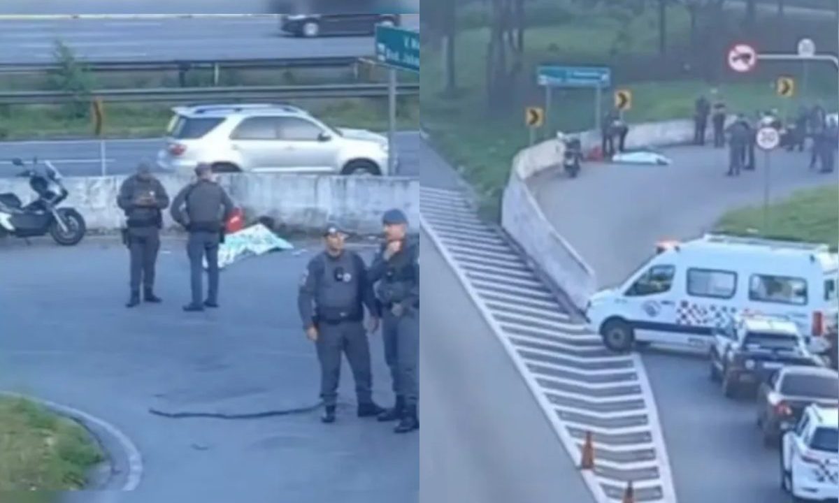 Imagens mostram local do crime onde guarda civil foi encontrada morta.