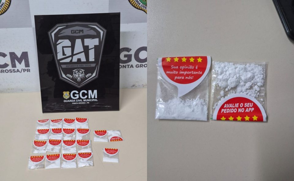 Drogas apreendidas após homem ser flagrado com as substâncias