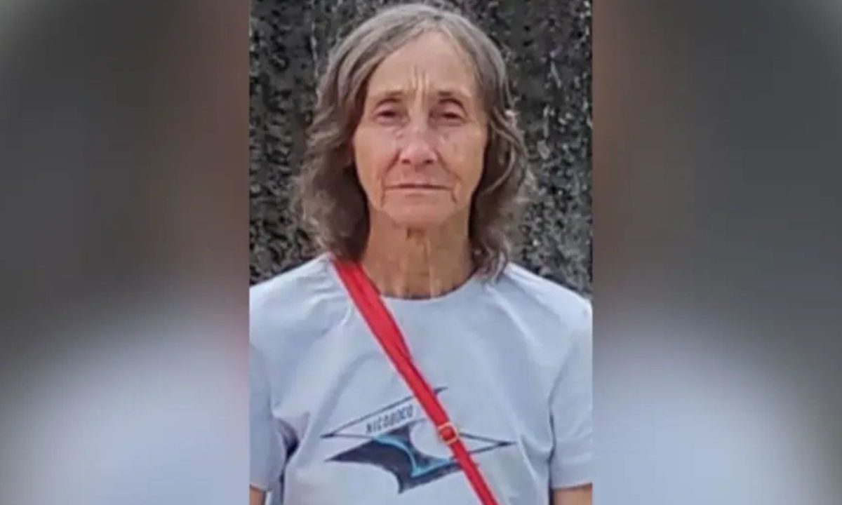 Foto da idosa que morreu esmagada entre a carreta e o trator