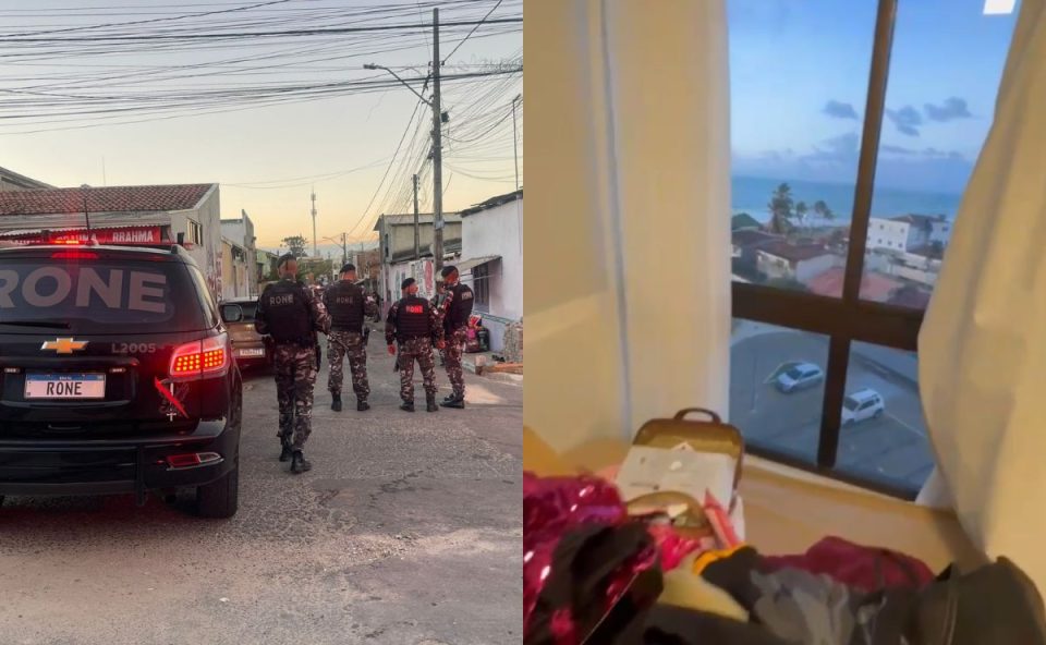 fotos da operação da polícia no parolin, em curitiba 