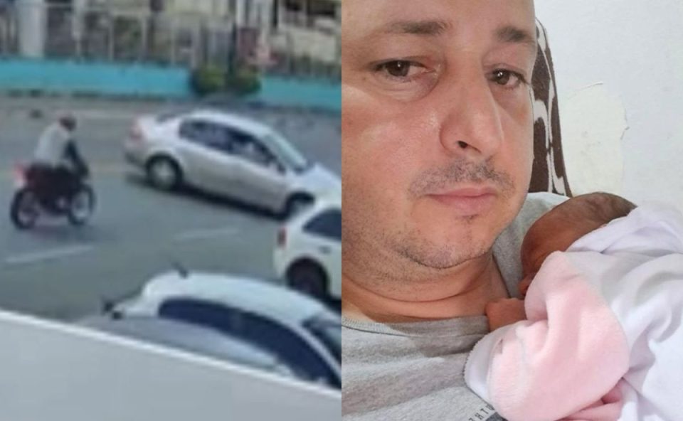 Pai que morreu em acidente de moto segurando a filha recém-nascida