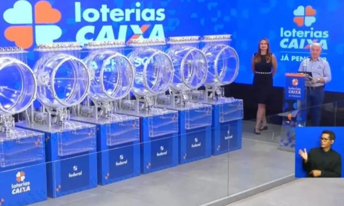 Trecho do sorteio ao vivo da Loteria Federal 6060.
