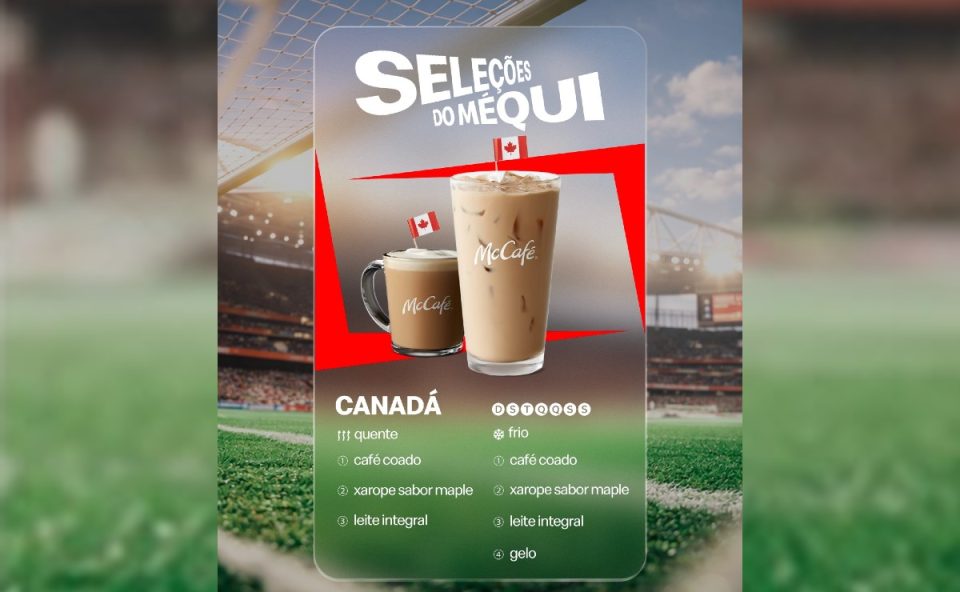 McCafé Canadá, itens do novo cardápio de copa do mundo do mcdonald's, o seleções do méqui