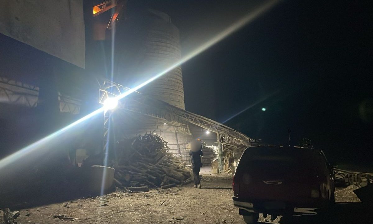foto do local onde o trabalhador morreu ao cair no silo