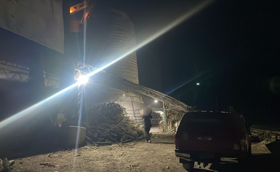 foto do local onde o trabalhador morreu ao cair no silo 