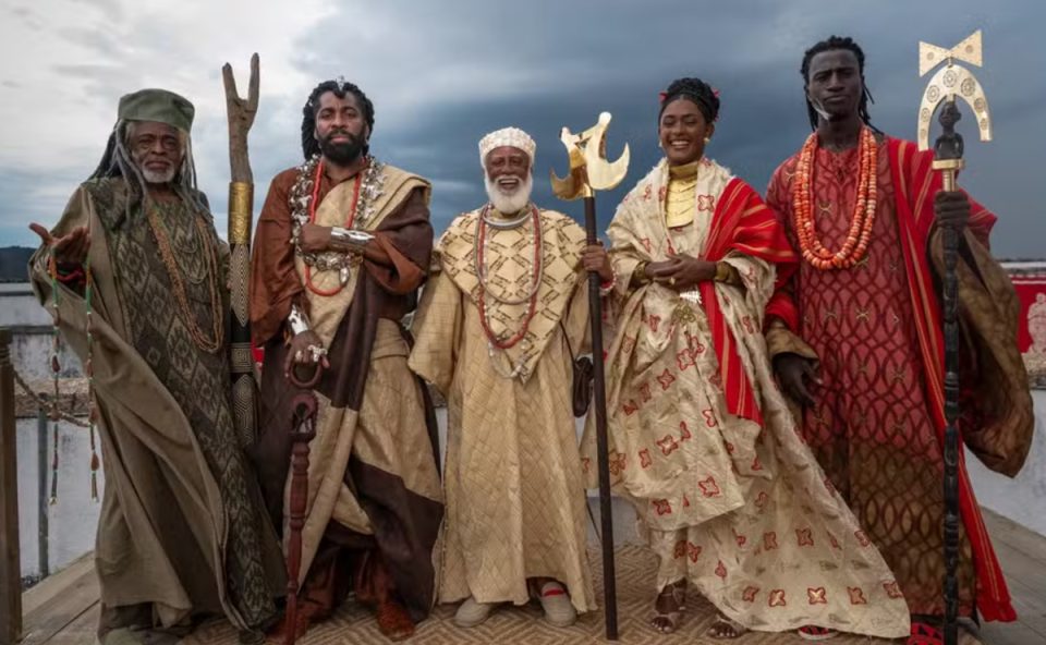 Foto do elenco de A Nobreza do Amor reunido. Veja quem é quem