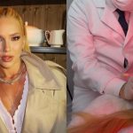 Virginia Fonseca durante tratamento capilar após relatar queda de cabelo causada por alopecia