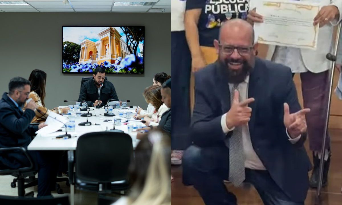 Conselho de ética que adiou a votação de um lado e ao outro o vereador de Curitiba alvo das denúncias
