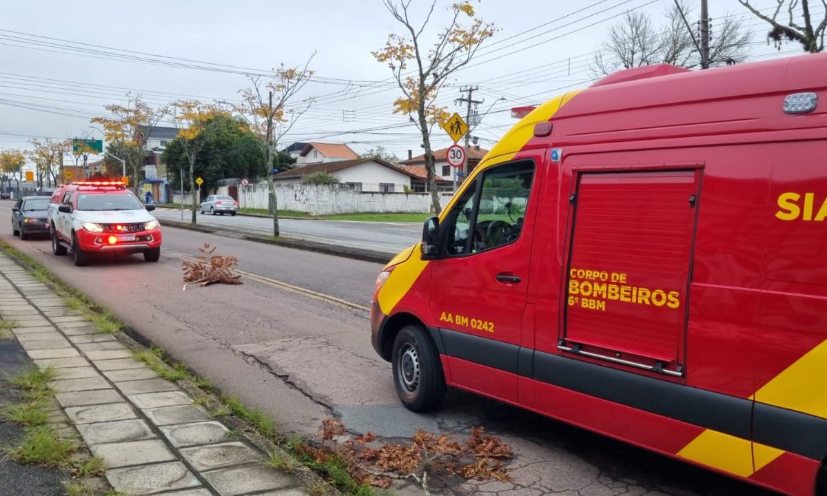 foto do local onde o ciclista foi atropelado pelo ônibus em curitiba