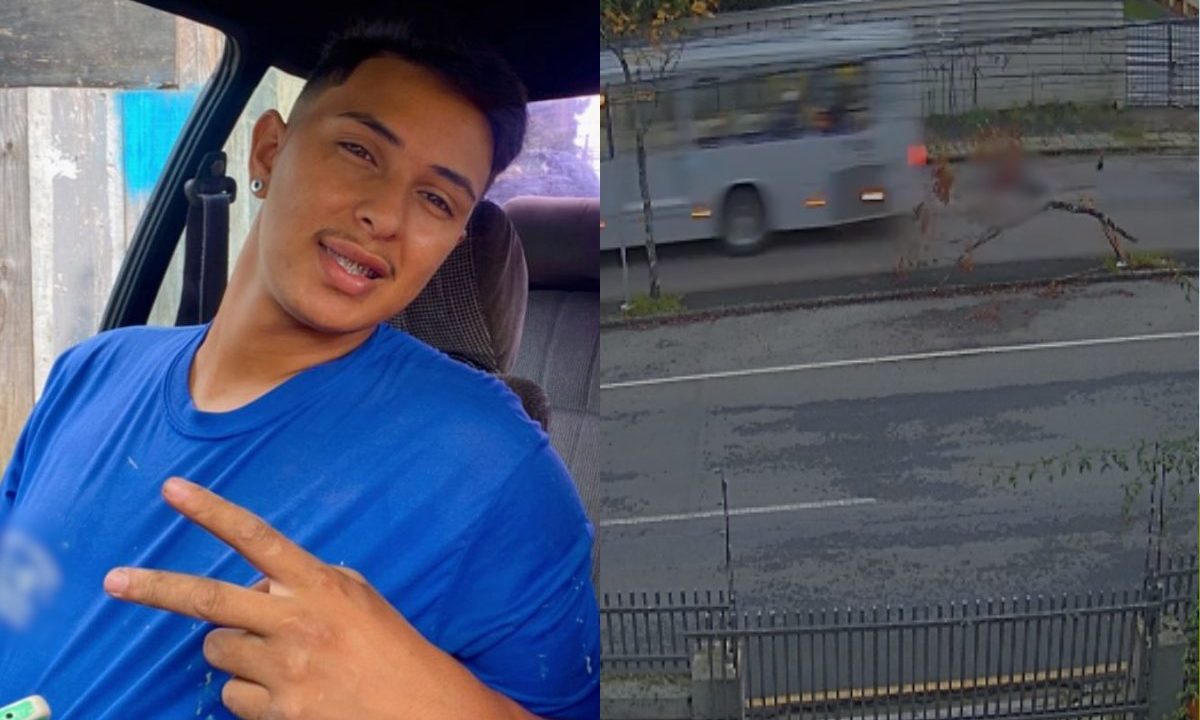 Imagem do ciclista que morre atropelado por ônibus em canaleta de Curitiba.