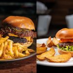 Burgers do Albori Cantuca e Bar e do Bávaro, restaurantes para comemorar o Dia do Hambúrguer em Curitiba.