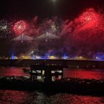 Foto da festa da Ponte de Guaratuba.