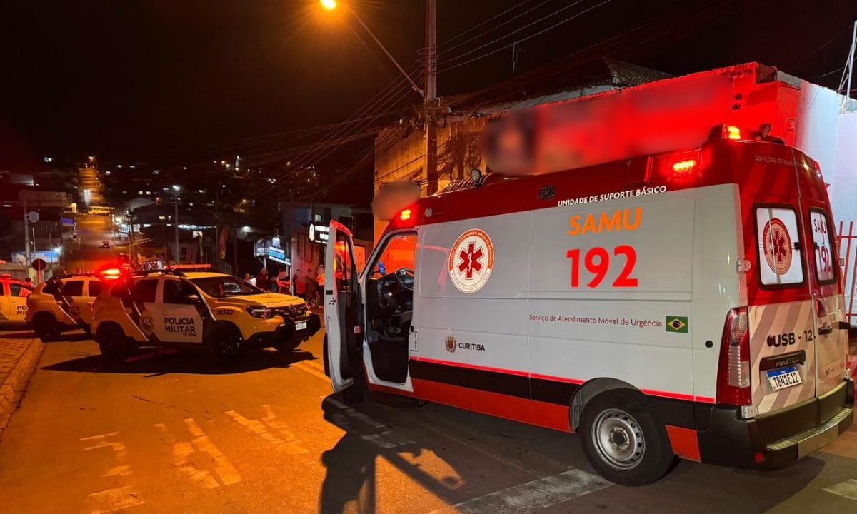 local onde o homem foi baleado durante discussão com mulher em campo largo
