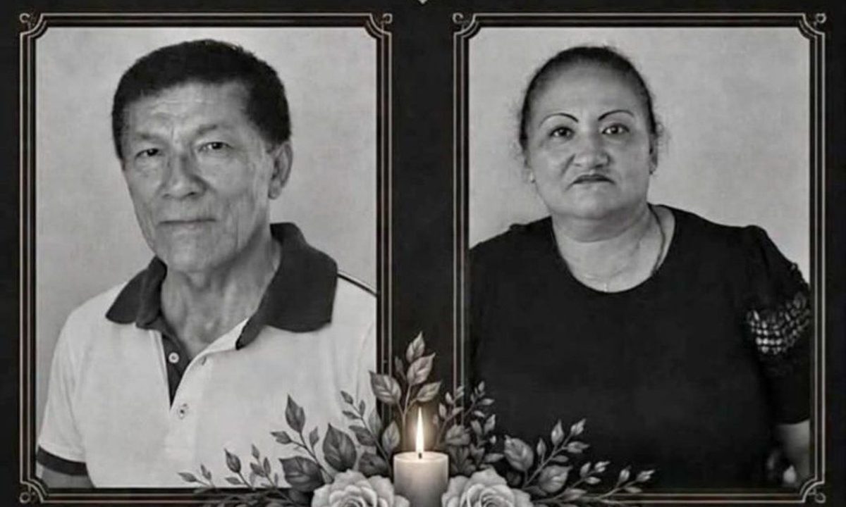 Foto em preto e branco mostra rostos de irmãos que morreram em grave acidente entre caminhonete e carro na BR-277, no oeste do Paraná