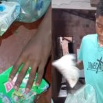 Foto mostra jovem viralizou ao comprar comida para a família com o primeiro salário