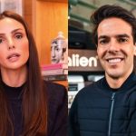 À esquerda, Carol Celico em vídeo onde nega que se separou de Kaká por ele ser "perfeito demais". À direita, o ex-jogador em selfie.
