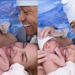 Fotos do nascimento de Levi, segundo filho de Lore Improta e Léo Santana.