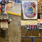 Imagem mostra e medicamentos emagrecedores irregulares deixados por paraguaio.