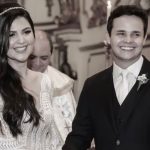 Foto de casamento do cantor Matheus Aleixo e da influenciadora Paula Aires, que se pronunciou sobre uma possível reconciliação entre o casal.
