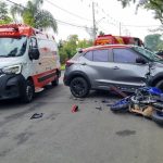 na imagem, um acidente de trânsito em curitiba, onde o custo dos acidentes pode chegar a R$ 800 milhões