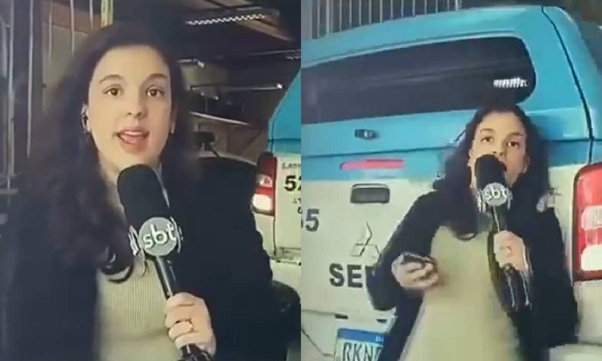 Foto mostra momento que repórter é atropelada ao vivo